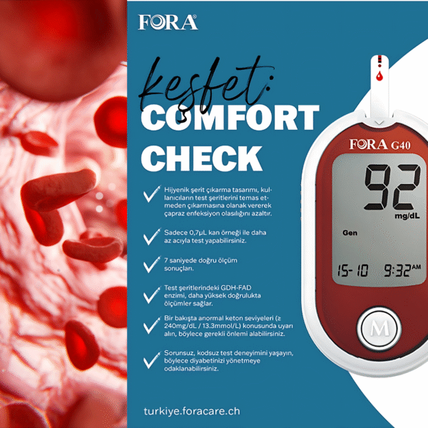 Fora Comfort G40-Şeker Ölçüm Cihazı - Görsel 4